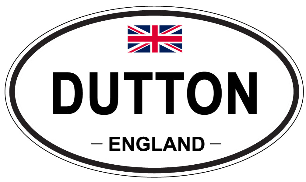 DUTTON, England - Oval Magnet