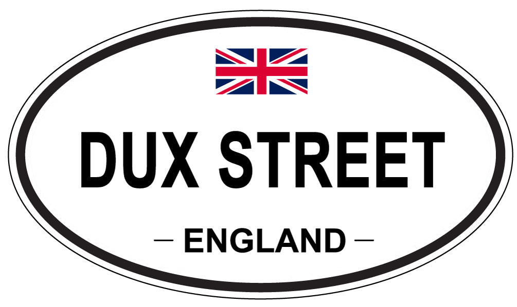 DUX STREET, England - Oval Magnet