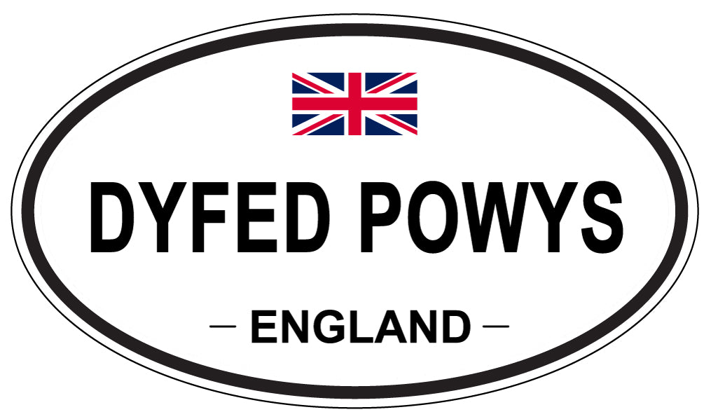 DYFED POWYS, England - Oval Magnet