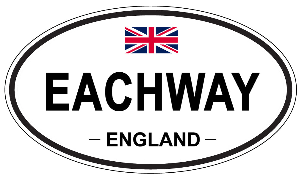 EACHWAY, England - Oval Magnet