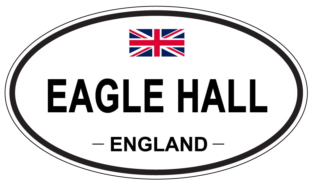 EAGLE HALL, England - Oval Magnet