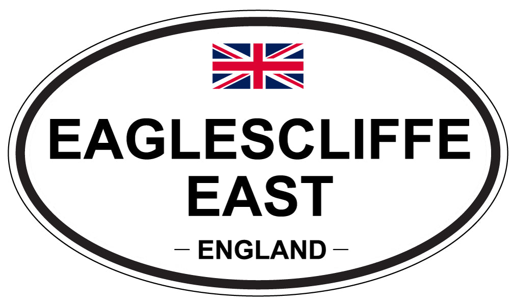 EAGLESCLIFFE EAST, England - Oval Magnet