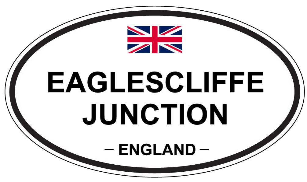 EAGLESCLIFFE JUNCTION, England - Oval Magnet