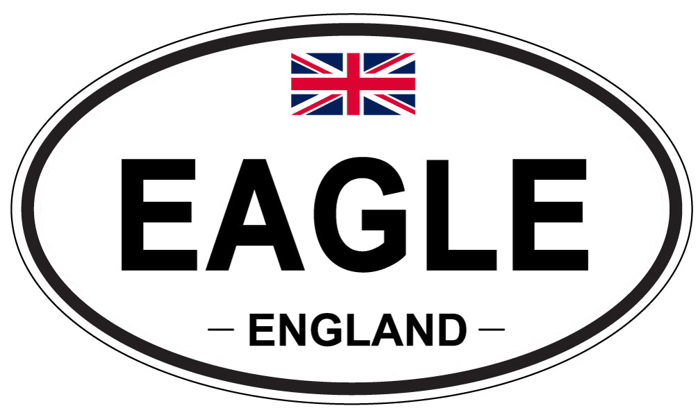 EAGLE, England - Oval Magnet