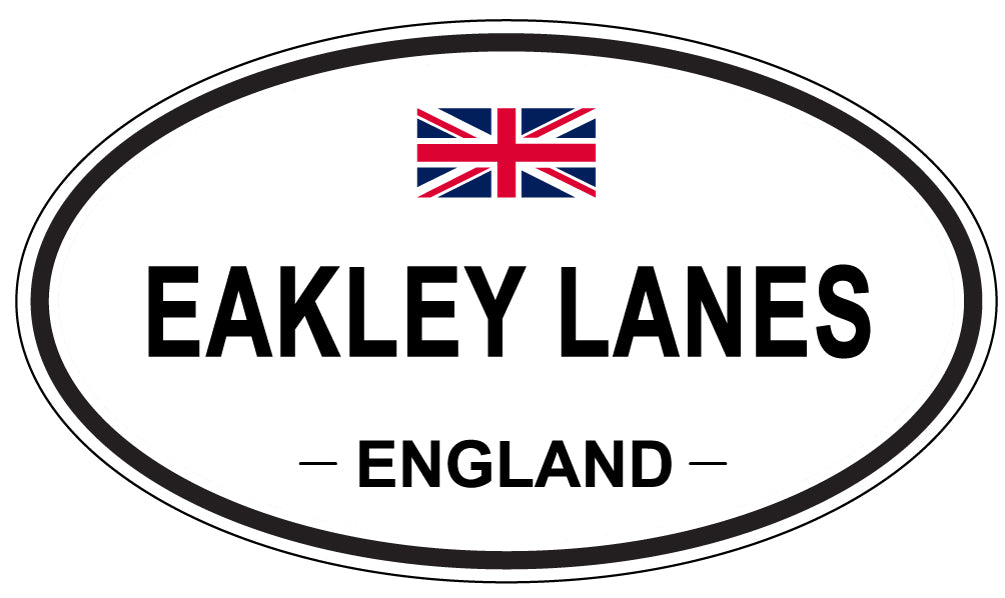 EAKLEY LANES, England - Oval Magnet