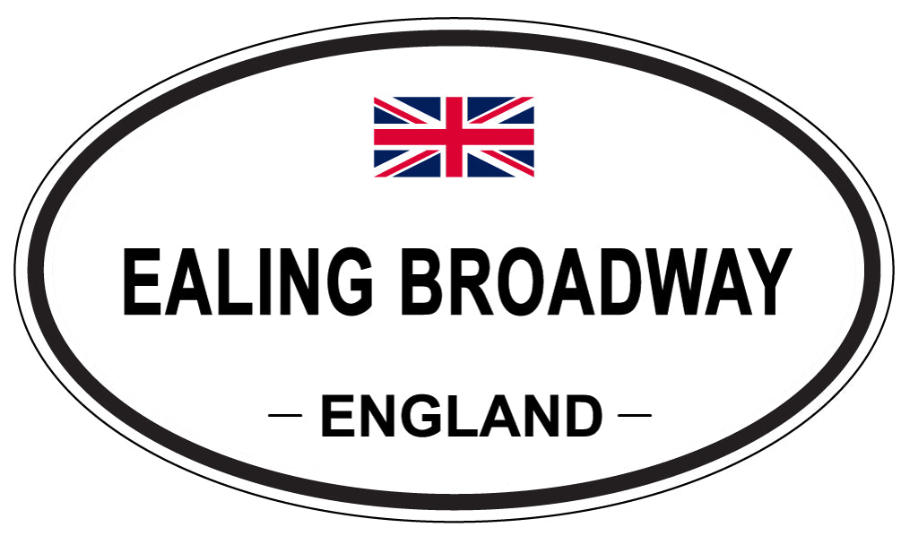 EALING BROADWAY, England - Oval Magnet