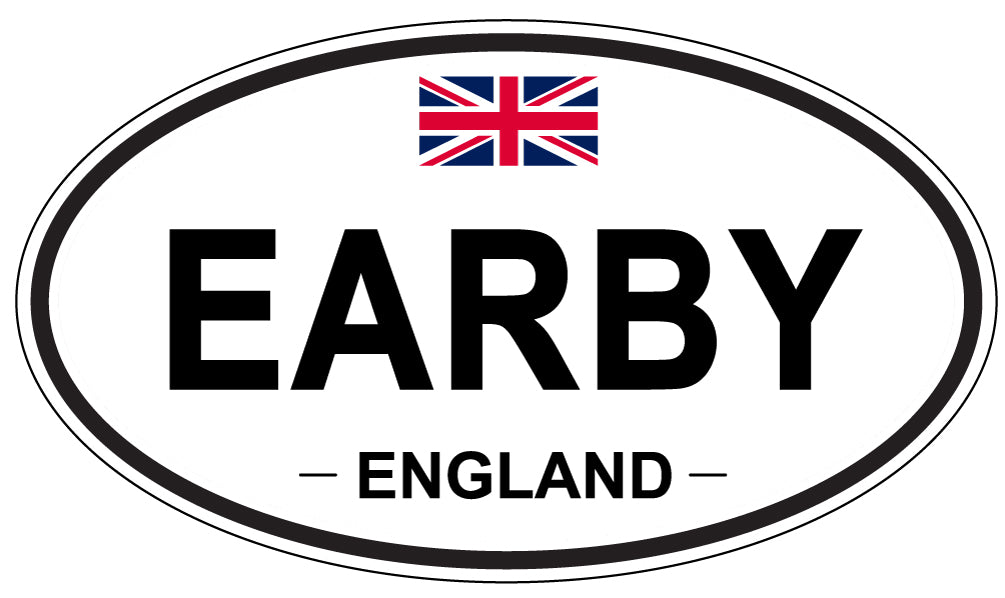 EARBY, England - Oval Magnet