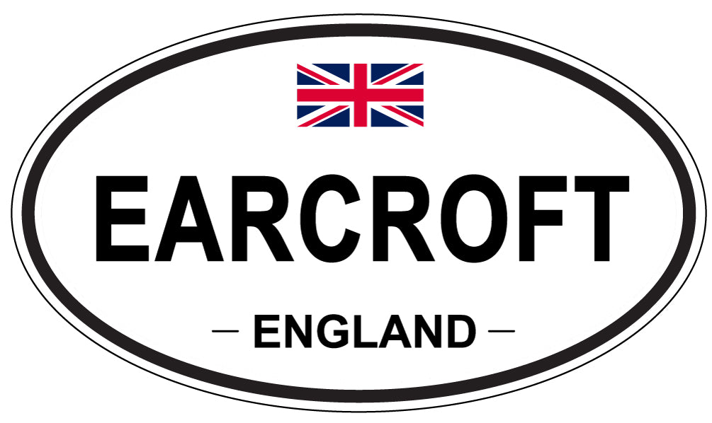 EARCROFT, England - Oval Magnet