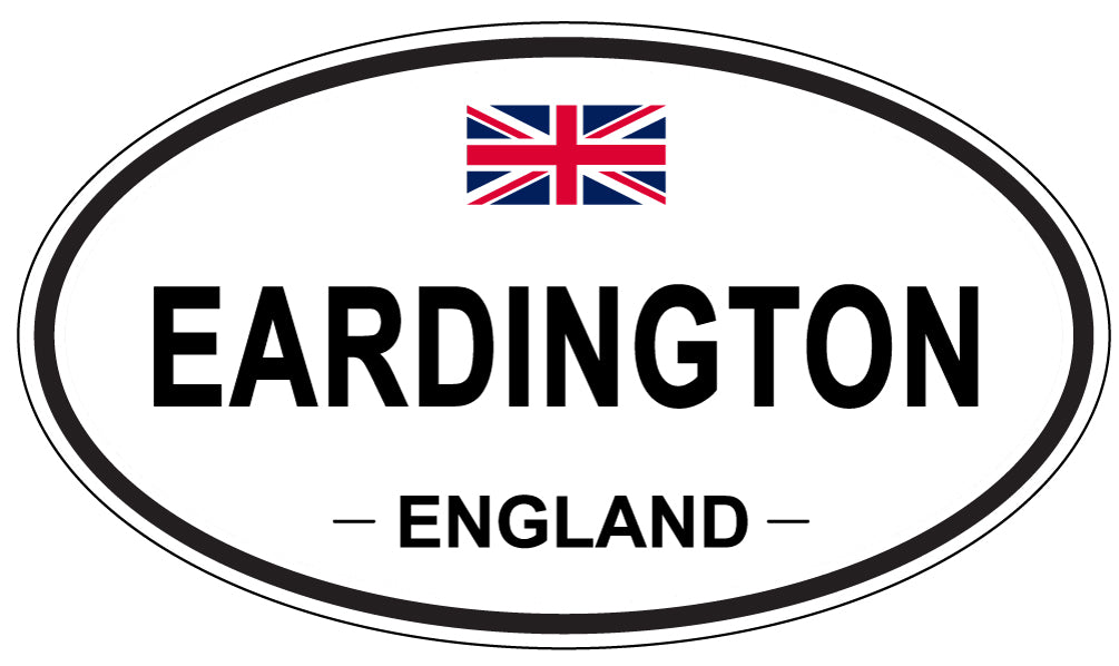 EARDINGTON, ENGLAND - Oval Sticker