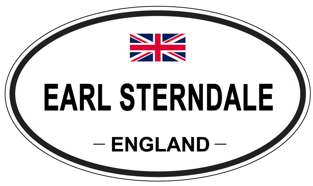 EARL STERNDALE, England - Oval Magnet
