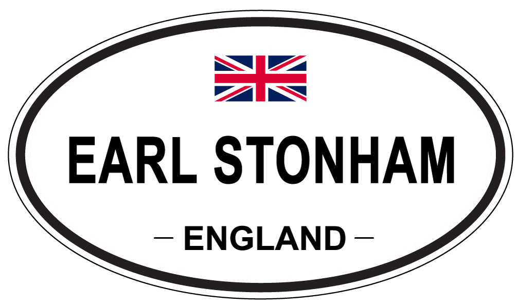 EARL STONHAM, ENGLAND - Oval Sticker