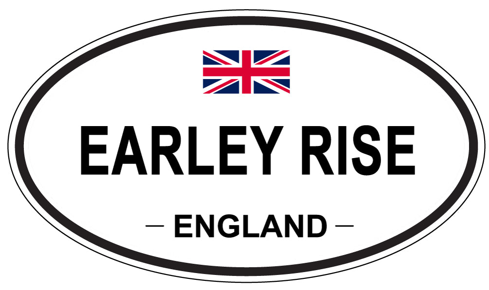EARLEY RISE, England - Oval Magnet