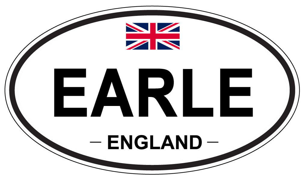 EARLE, England - Oval Magnet