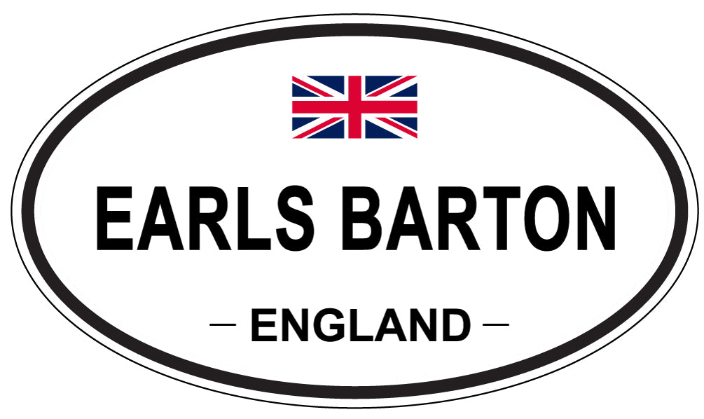 EARLS BARTON, England - Oval Magnet