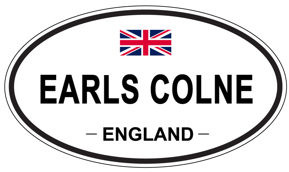 EARLS COLNE, England - Oval Magnet