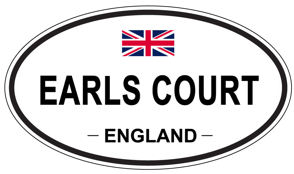 EARLS COURT, England - Oval Magnet