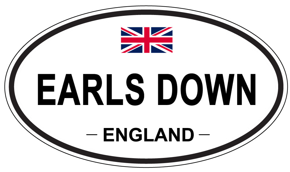 EARLS DOWN, England - Oval Magnet