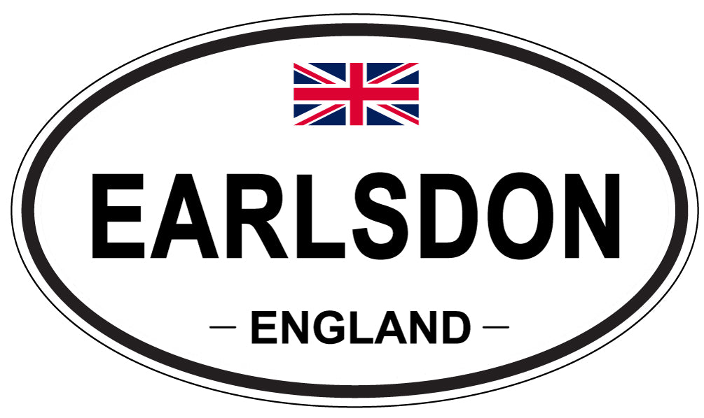EARLSDON, England - Oval Magnet