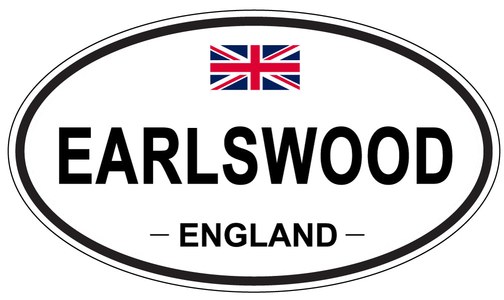 EARLSWOOD, England - Oval Magnet