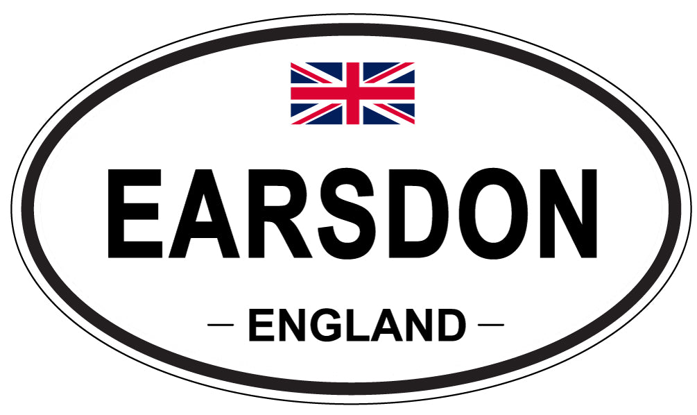 EARSDON, England - Oval Magnet