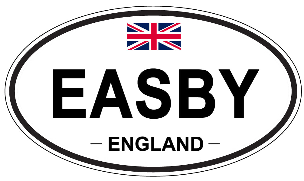 EASBY, England - Oval Magnet