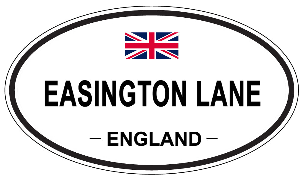 EASINGTON LANE, England - Oval Magnet