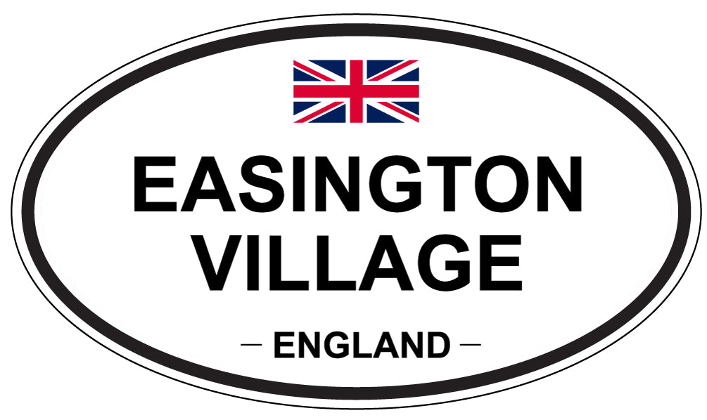 EASINGTON VILLAGE, England - Oval Magnet