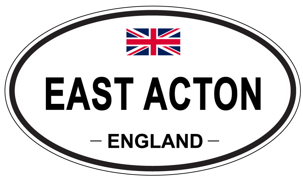 EAST ACTON, England - Oval Magnet