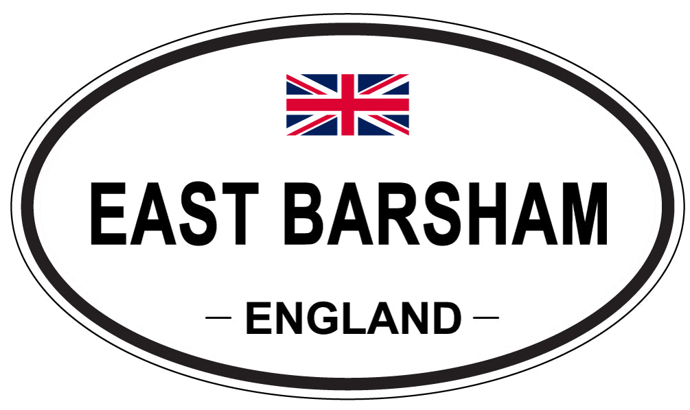 EAST BARSHAM, ENGLAND - Oval Sticker