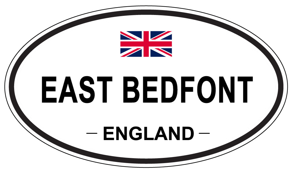 EAST BEDFONT, England - Oval Magnet