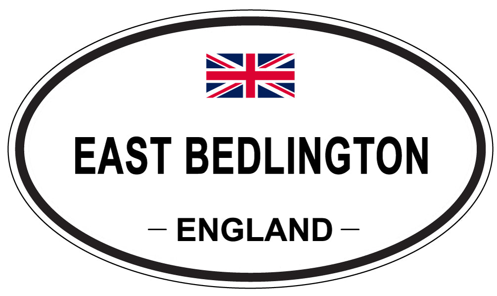 EAST BEDLINGTON, England - Oval Magnet