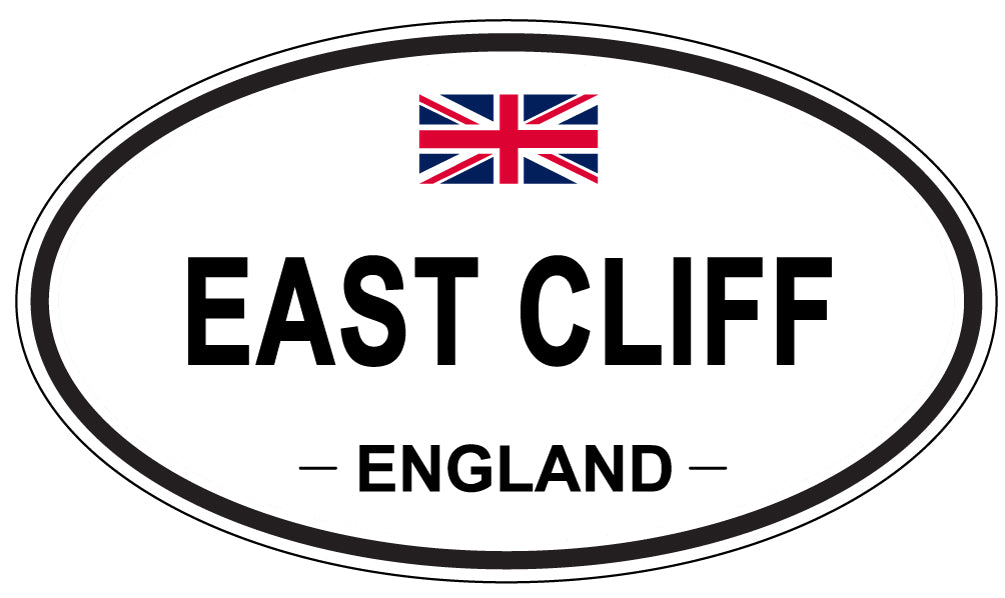 EAST CLIFF, ENGLAND - Oval Sticker
