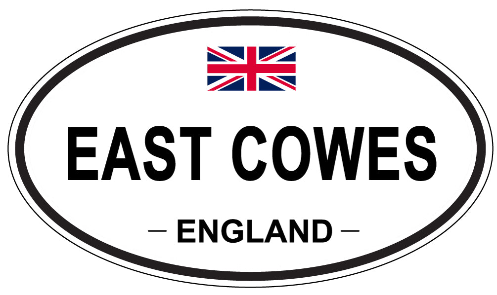EAST COWES, ENGLAND - Oval Sticker