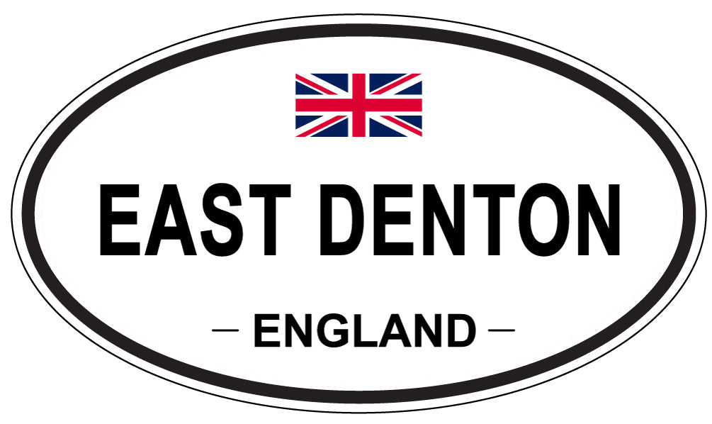EAST DENTON, ENGLAND - Oval Sticker