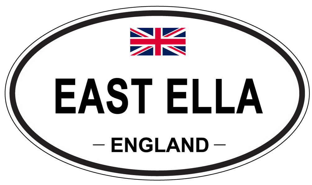 EAST ELLA, England - Oval Magnet