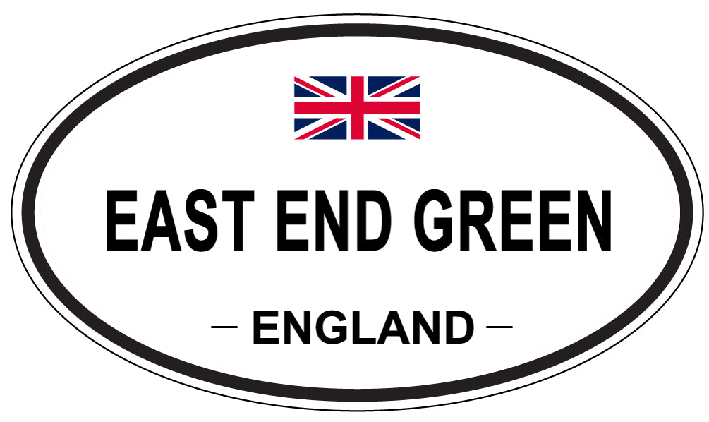 EAST END GREEN, ENGLAND - Oval Sticker