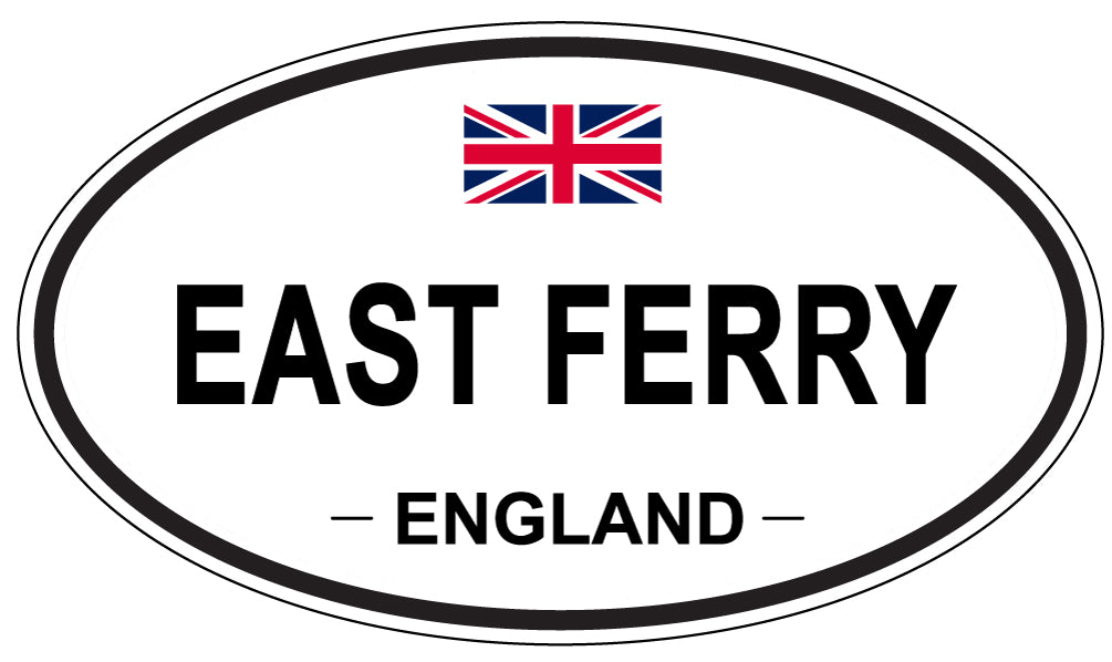 EAST FERRY, ENGLAND - Oval Sticker