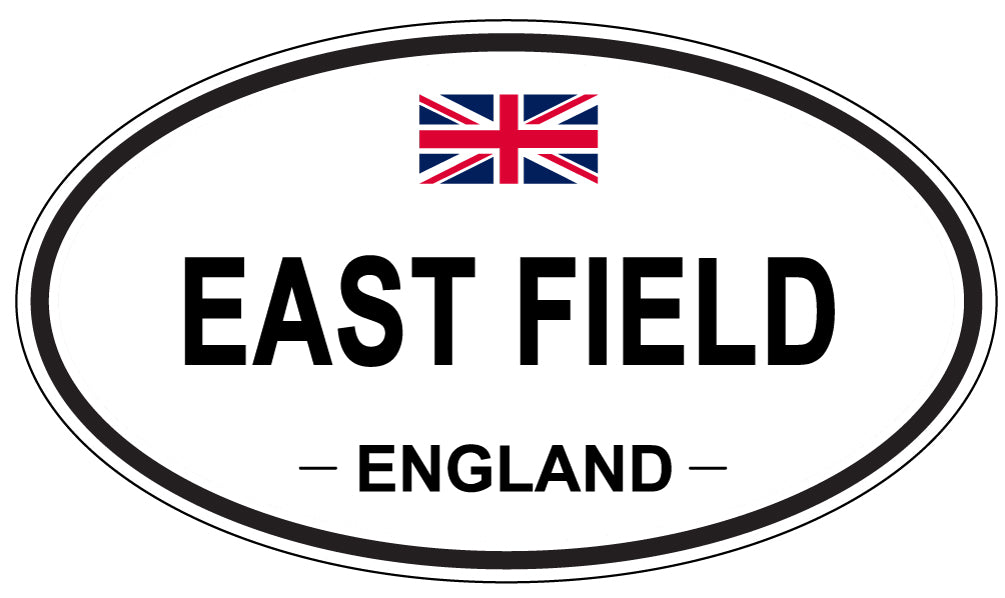 EAST FIELD, England - Oval Magnet