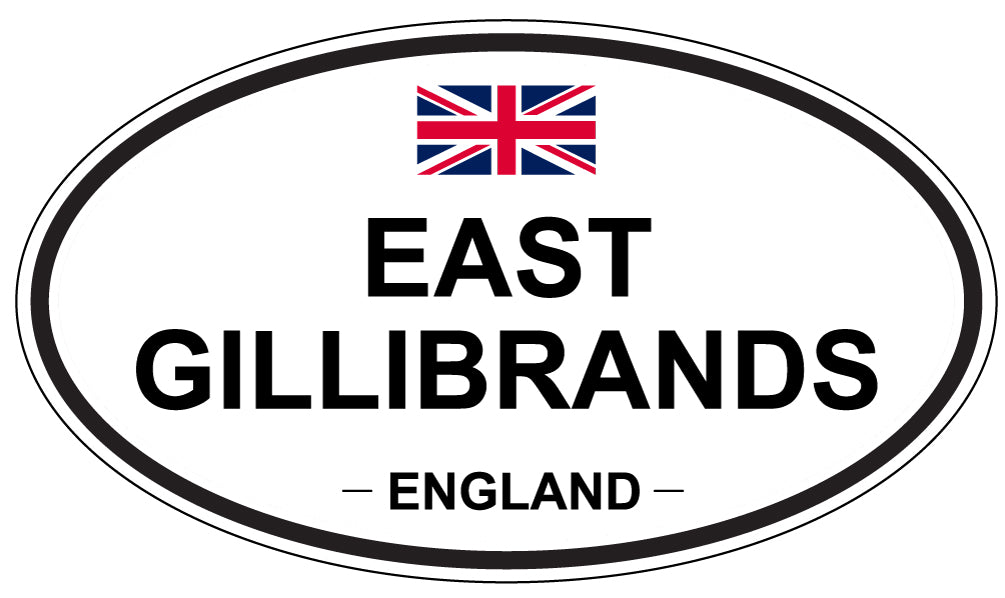 EAST GILLIBRANDS, England - Oval Magnet