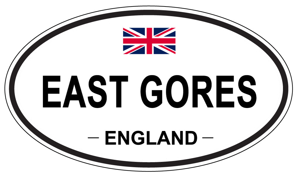 EAST GORES, England - Oval Magnet