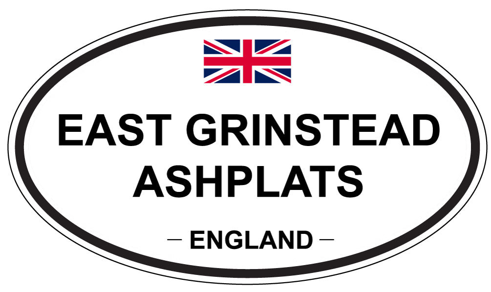 EAST GRINSTEAD ASHPLATS, England - Oval Magnet