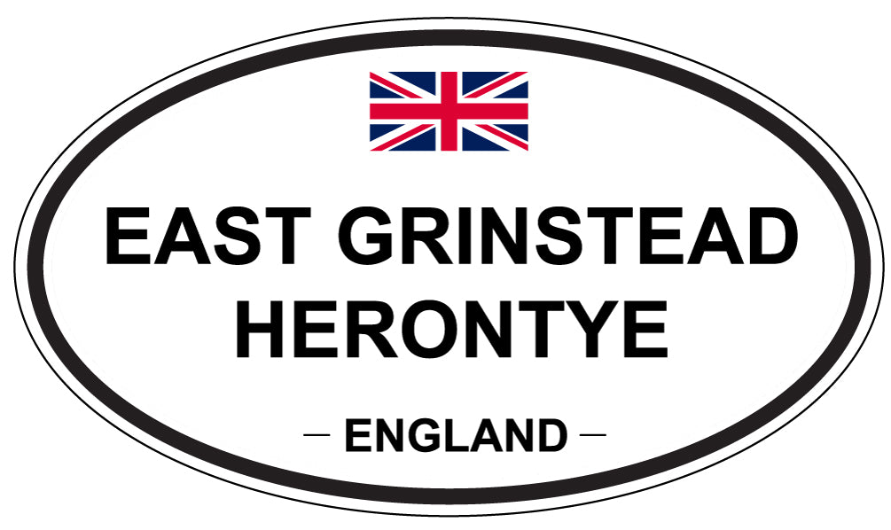 EAST GRINSTEAD HERONTYE, England - Oval Magnet