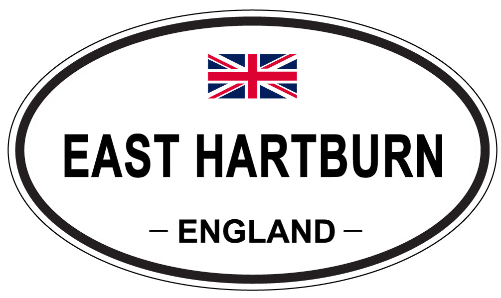 EAST HARTBURN, England - Oval Magnet