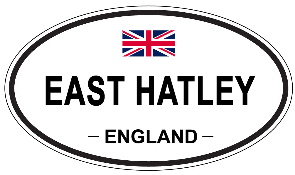 EAST HATLEY, England - Oval Magnet