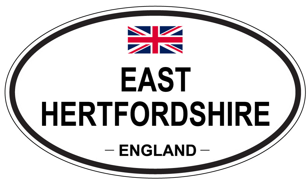 EAST HERTFORDSHIRE, England - Oval Magnet