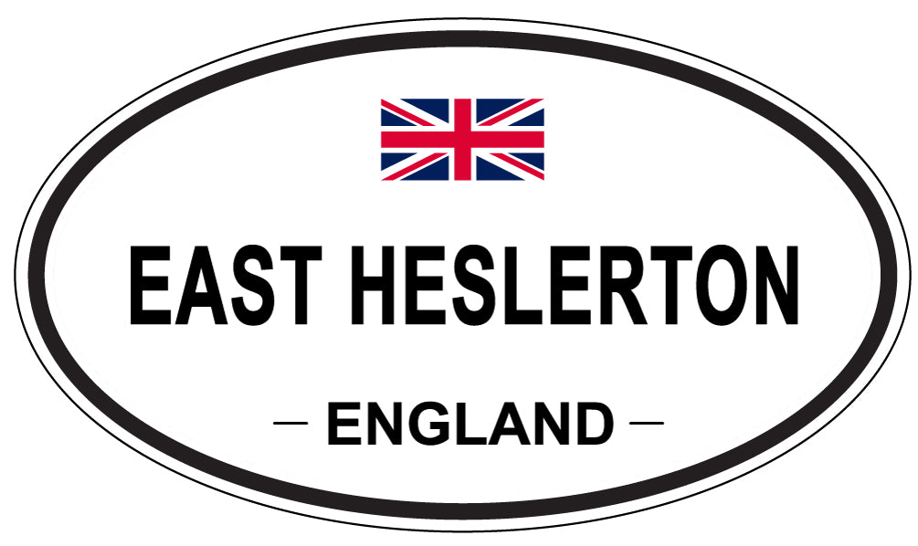 EAST HESLERTON, England - Oval Magnet