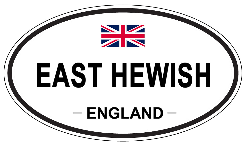 EAST HEWISH, ENGLAND - Oval Sticker