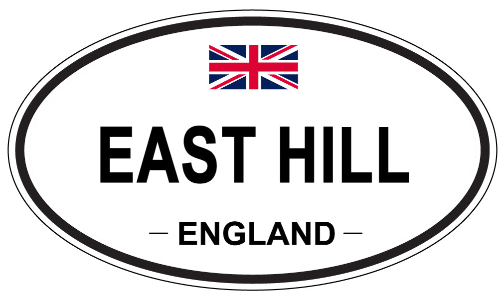 EAST HILL, England - Oval Magnet