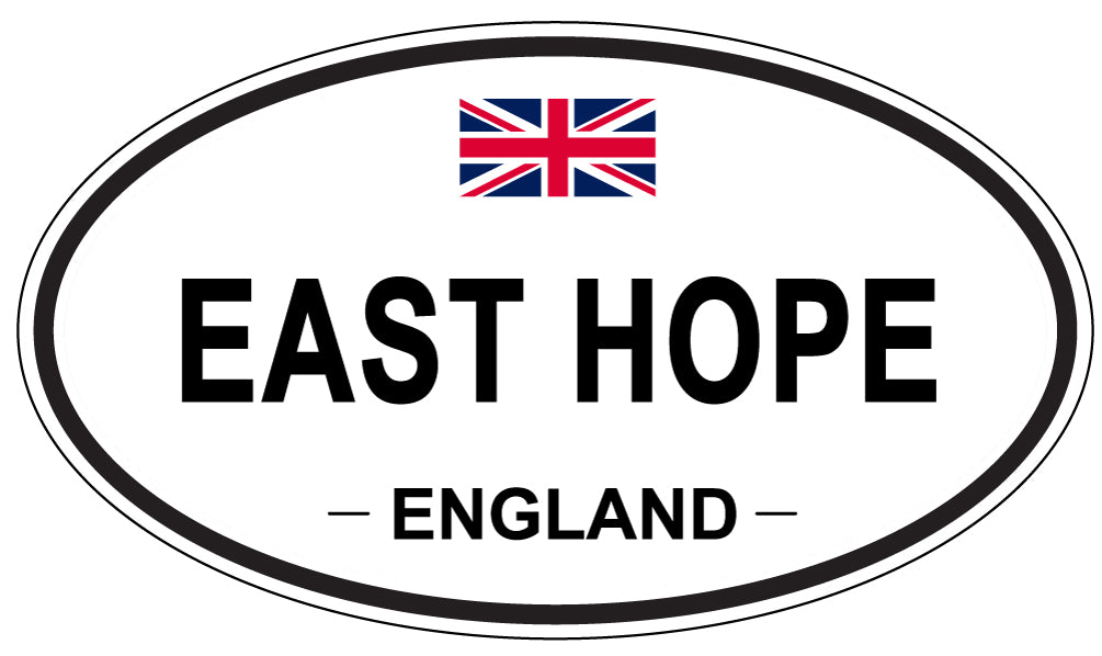 EAST HOPE, England - Oval Magnet