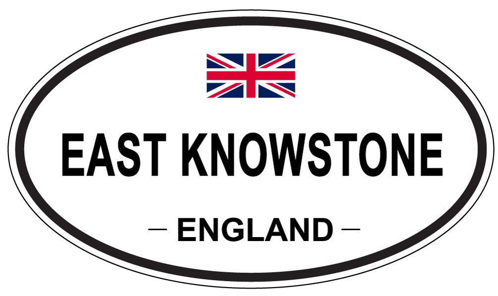 EAST KNOWSTONE, England - Oval Magnet